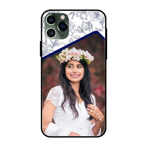 Apple iPhone 11 Pro Personalized Glass Phone Case - Premium Floral Design Apple iPhone 11 Pro Personalized Glass Phone Case - Premium Floral Design