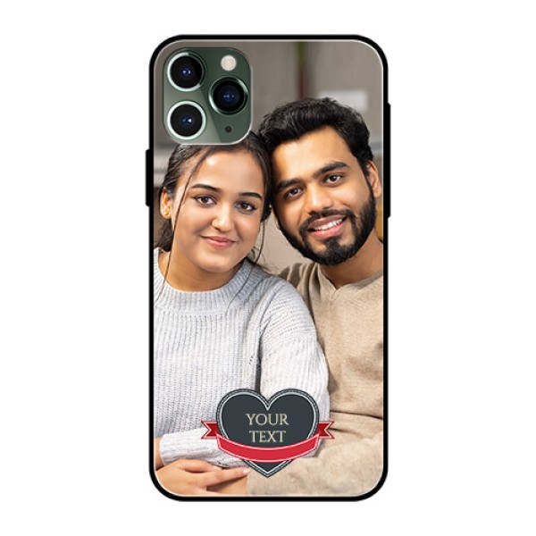 Apple iPhone 11 Pro Custom Glass Phone Case  - Just Married Couple Design