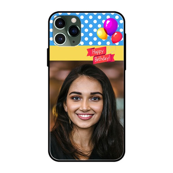 Apple iPhone 11 Pro Custom Glass Mobile Case - Happy Birthday Design Apple iPhone 11 Pro Custom Glass Mobile Case - Happy Birthday Design