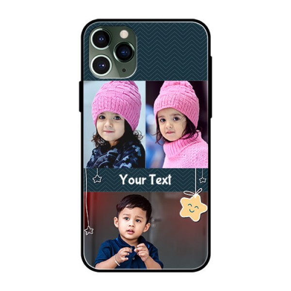 Apple iPhone 11 Pro Custom Glass Mobile Case - Hanging Stars Design Apple iPhone 11 Pro Custom Glass Mobile Case - Hanging Stars Design