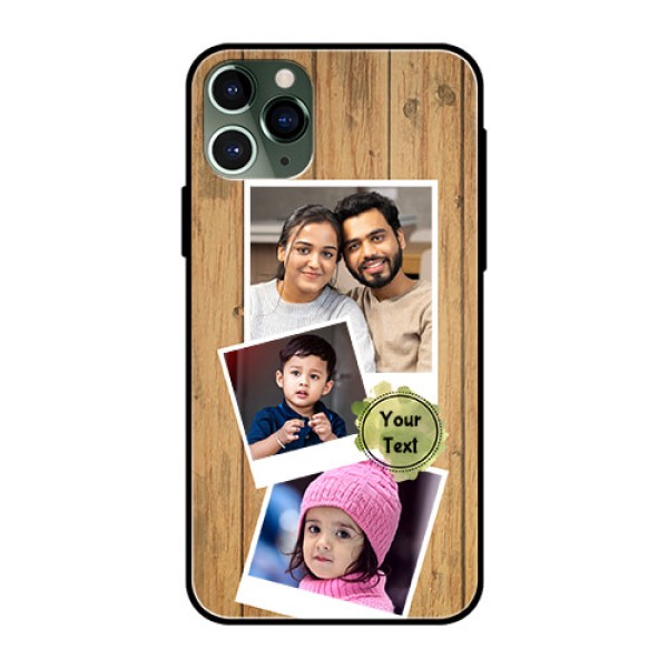 Apple iPhone 11 Pro Custom Glass Phone Case - Wooden Texture Design Apple iPhone 11 Pro Custom Glass Phone Case - Wooden Texture Design