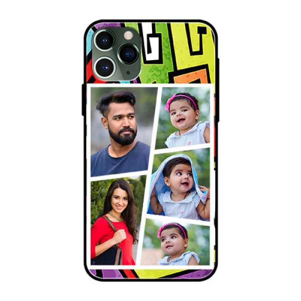 Apple iPhone 11 Pro Custom Glass Phone Case  - Graffiti pattern Design