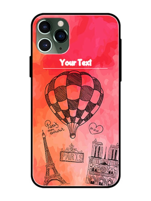 Custom Apple iPhone 11 Pro Custom Glass Phone Case  - Paris Theme Design