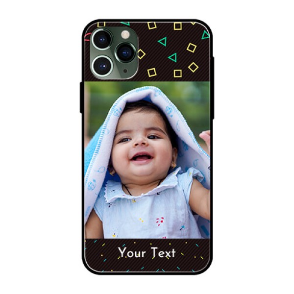 Apple iPhone 11 Pro Custom Glass Phone Case  - with confetti birthday design