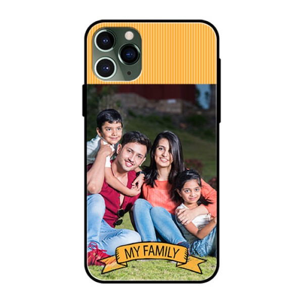 Apple iPhone 11 Pro Custom Glass Phone Case  - My Family Design