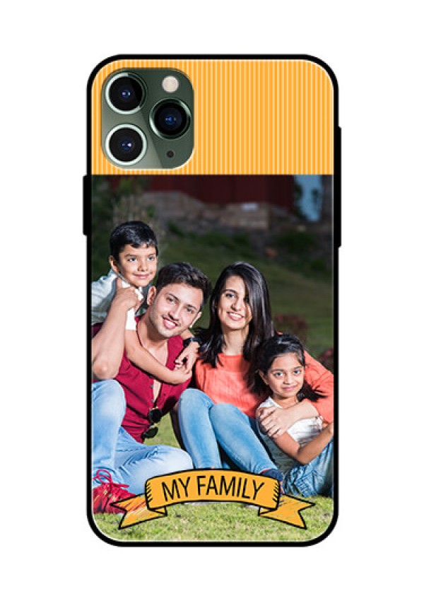 Apple iPhone 11 Pro Custom Glass Phone Case  - My Family Design