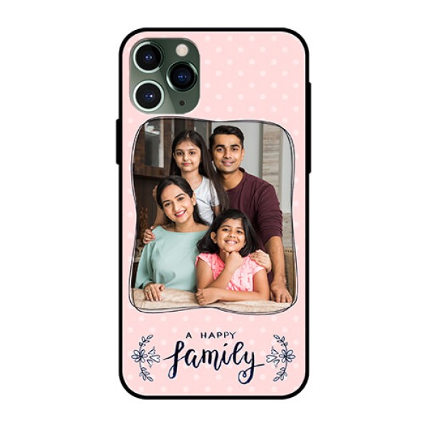 Apple iPhone 11 Pro Custom Glass Phone Case  - Family with Dots Design