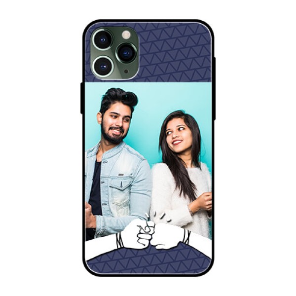 Apple iPhone 11 Pro Photo Printing on Glass Case - with Best Friends Design Apple iPhone 11 Pro Photo Printing on Glass Case - with Best Friends Design