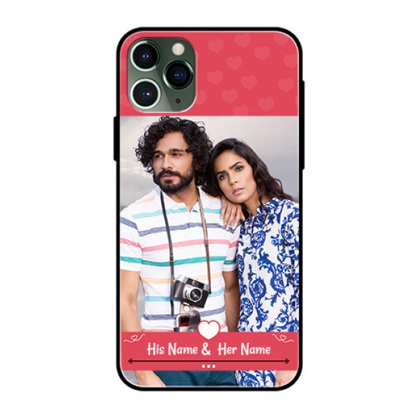 Apple iPhone 11 Pro Photo Printing on Glass Case - Simple Love Design Apple iPhone 11 Pro Photo Printing on Glass Case - Simple Love Design