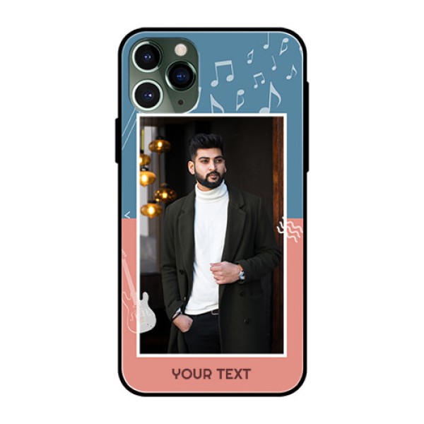 Apple iPhone 11 Pro Photo Printing on Glass Case - with Color Musical Note Design Apple iPhone 11 Pro Photo Printing on Glass Case - with Color Musical Note Design