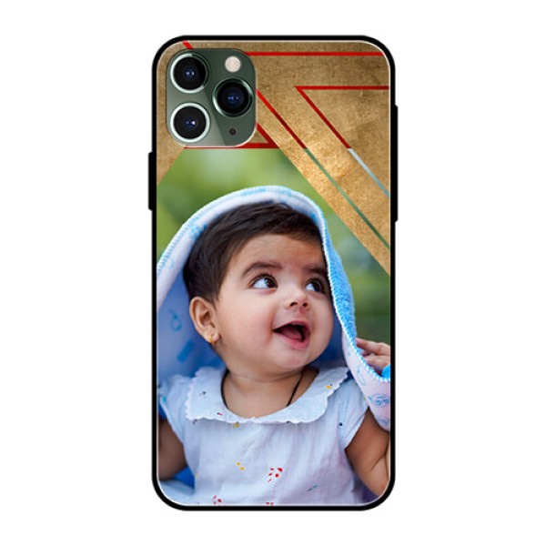 Apple iPhone 11 Pro Personalized Glass Phone Case  - Gradient Abstract Texture Design