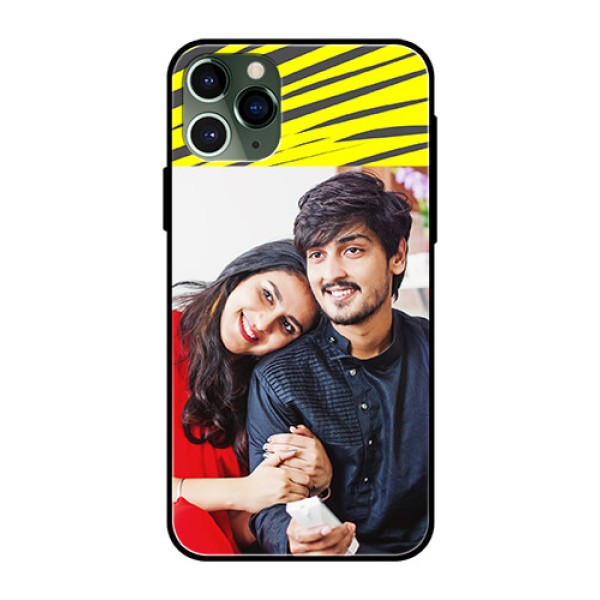 Apple iPhone 11 Pro Photo Printing on Glass Case - Yellow Abstract Design Apple iPhone 11 Pro Photo Printing on Glass Case - Yellow Abstract Design
