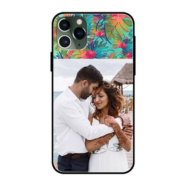 Apple iPhone 11 Pro Photo Printing on Glass Case - Watercolor Floral Design Apple iPhone 11 Pro Photo Printing on Glass Case - Watercolor Floral Design