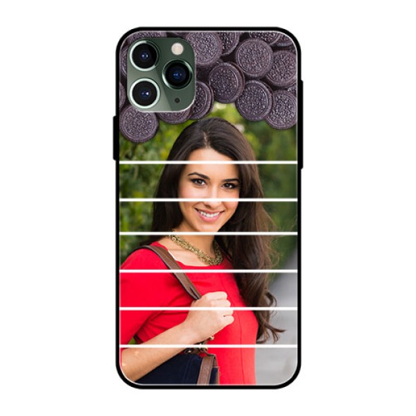 Apple iPhone 11 Pro Custom Glass Phone Case - with Oreo Biscuit Design Apple iPhone 11 Pro Custom Glass Phone Case - with Oreo Biscuit Design