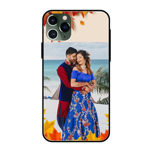 Apple iPhone 11 Pro Photo Printing on Glass Case - Autumn Maple Leaves Design Apple iPhone 11 Pro Photo Printing on Glass Case - Autumn Maple Leaves Design