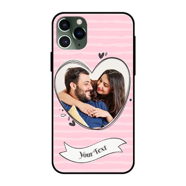 Apple iPhone 11 Pro Custom Glass Phone Case - Vintage Heart Design Apple iPhone 11 Pro Custom Glass Phone Case - Vintage Heart Design