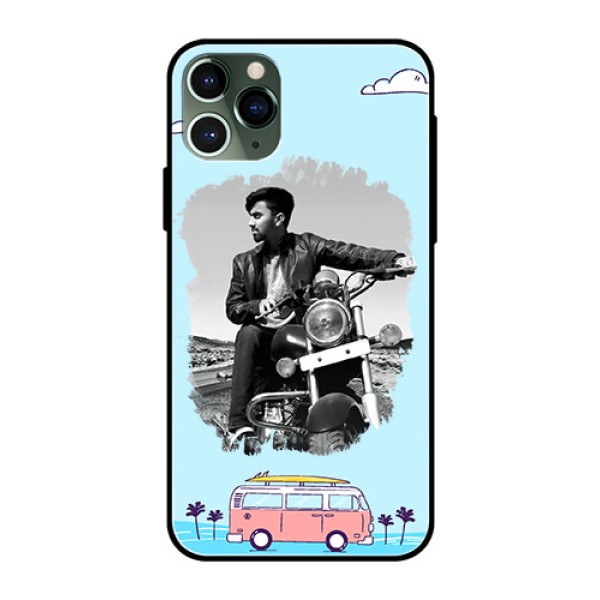 Apple iPhone 11 Pro Photo Printing on Glass Case  - Travel & Adventure Design