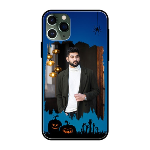 Apple iPhone 11 Pro Photo Printing on Glass Case - with pro Halloween design Apple iPhone 11 Pro Photo Printing on Glass Case - with pro Halloween design