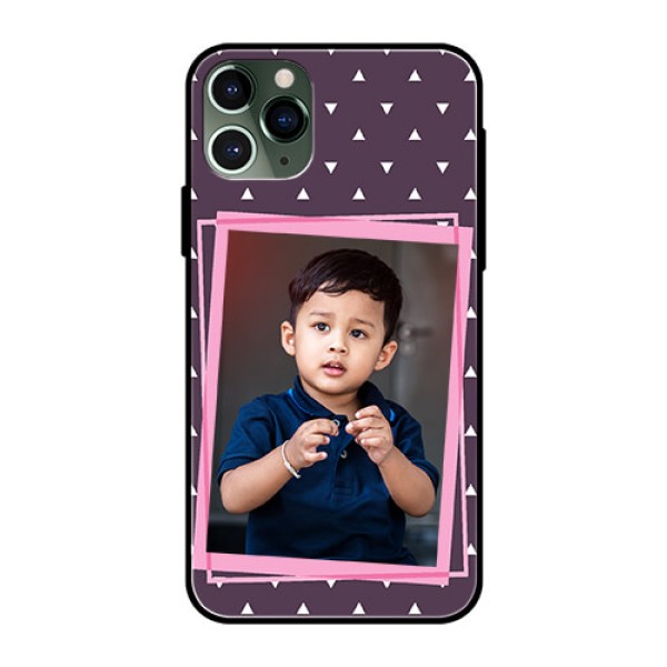Apple iPhone 11 Pro Custom Glass Mobile Case  - Triangle Pattern Dotted Design