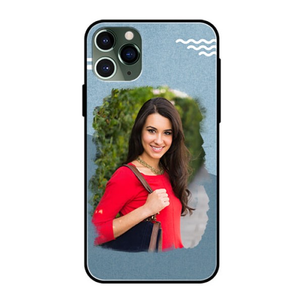 Apple iPhone 11 Pro Custom Glass Mobile Case - Grunge Line Art Design Apple iPhone 11 Pro Custom Glass Mobile Case - Grunge Line Art Design