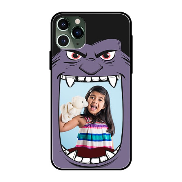 Apple iPhone 11 Pro Custom Glass Phone Case  - Angry Monster Design
