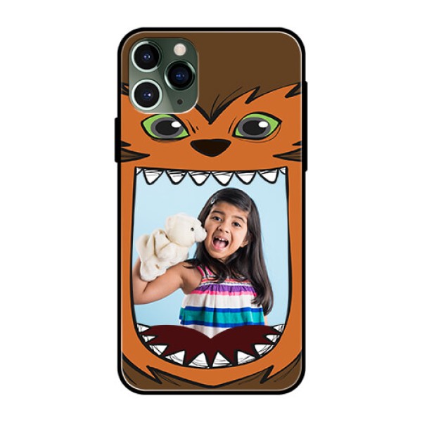 Apple iPhone 11 Pro Photo Printing on Glass Case - Owl Monster Back Case Design Apple iPhone 11 Pro Photo Printing on Glass Case - Owl Monster Back Case Design