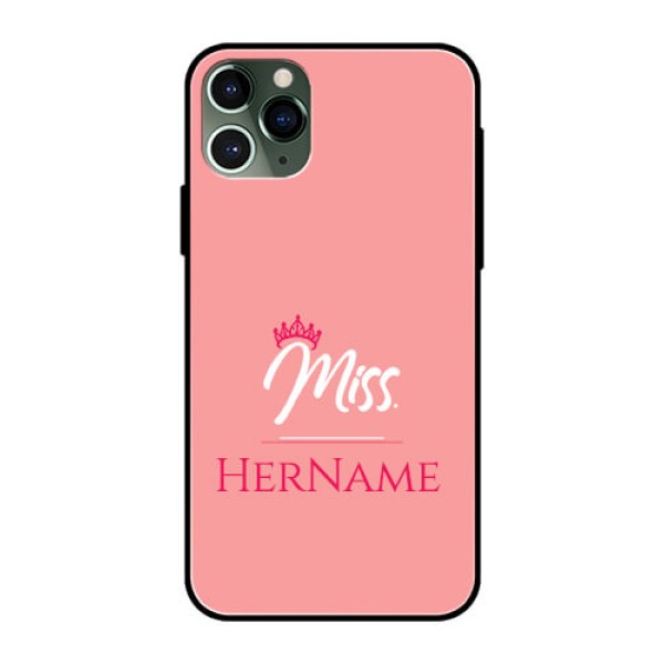 Iphone 11 Pro Custom Glass Phone Case Mrs with Name