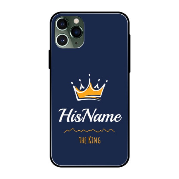 Iphone 11 Pro Glass Phone Case King with Name