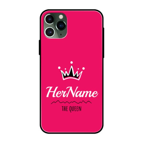 Iphone 11 Pro Glass Phone Case Queen with Name Iphone 11 Pro Glass Phone Case Queen with Name