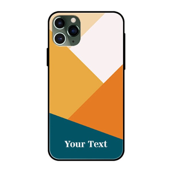 iPhone 11 Pro Personalized Glass Phone Case - Stacked Multi-colour Design iPhone 11 Pro Personalized Glass Phone Case - Stacked Multi-colour Design