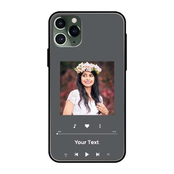 iPhone 11 Pro Custom Glass Mobile Case - Play The Music Design