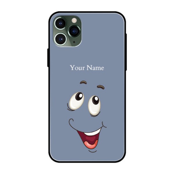 iPhone 11 Pro Photo Printing on Glass Case - Laughing Cartoon Face Design iPhone 11 Pro Photo Printing on Glass Case - Laughing Cartoon Face Design