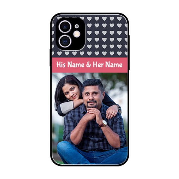 Apple iPhone 11 Custom Glass Mobile Case  - Love Symbols Design