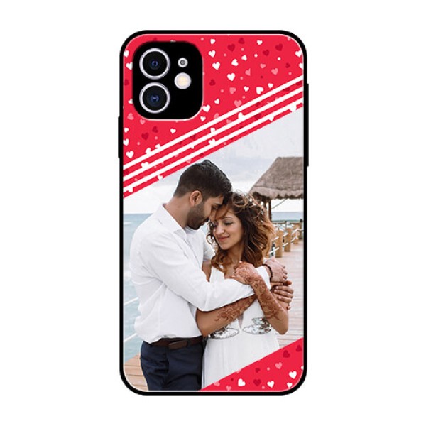 Apple iPhone 11 Custom Glass Mobile Case - Valentines Gift Design Apple iPhone 11 Custom Glass Mobile Case - Valentines Gift Design