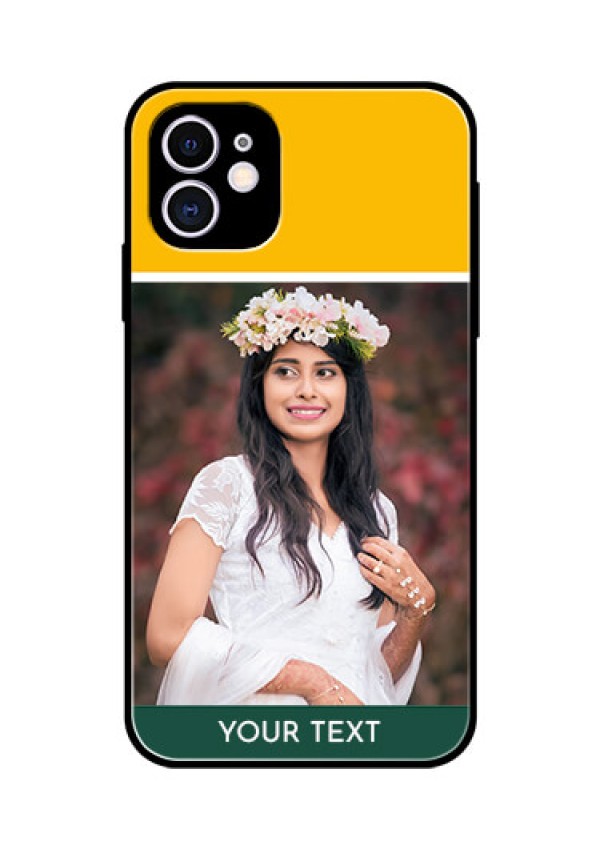 Apple iPhone 11 Photo Printing on Glass Case  - Love You Design