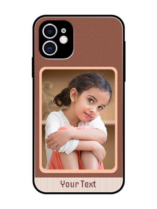 Custom Apple iPhone 11 Custom Glass Phone Case  - Simple Pic Upload Design