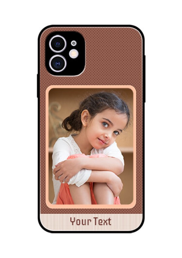 Apple iPhone 11 Custom Glass Phone Case  - Simple Pic Upload Design