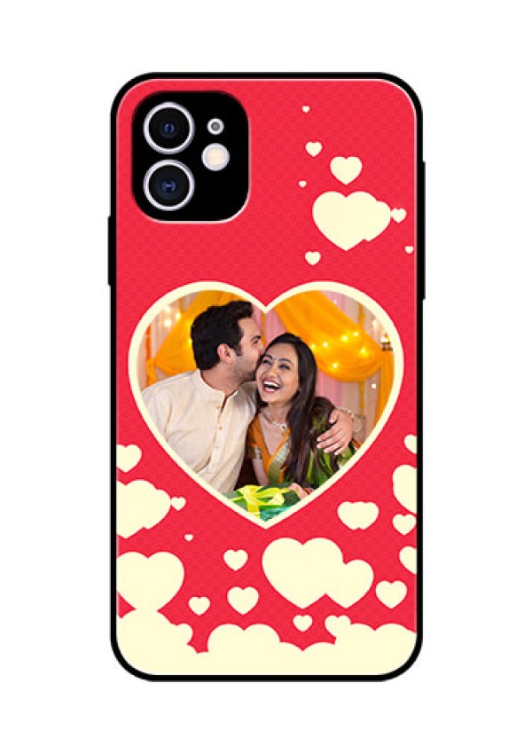 Apple iPhone 11 Custom Glass Mobile Case  - Love Symbols Phone Cover Design