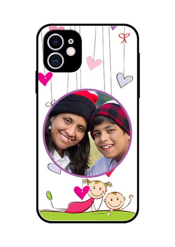 Apple iPhone 11 Photo Printing on Glass Case  - Cute Kids Phone Case Design