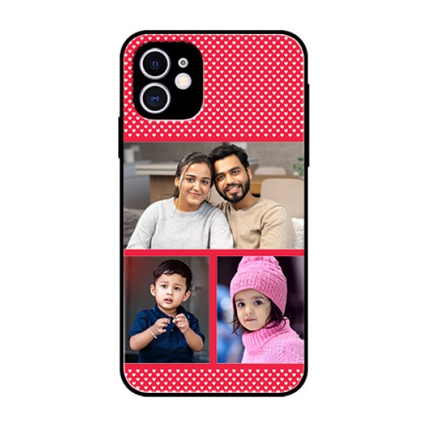 Apple iPhone 11 Personalized Glass Phone Case - Bulk Pic Upload Design Apple iPhone 11 Personalized Glass Phone Case - Bulk Pic Upload Design