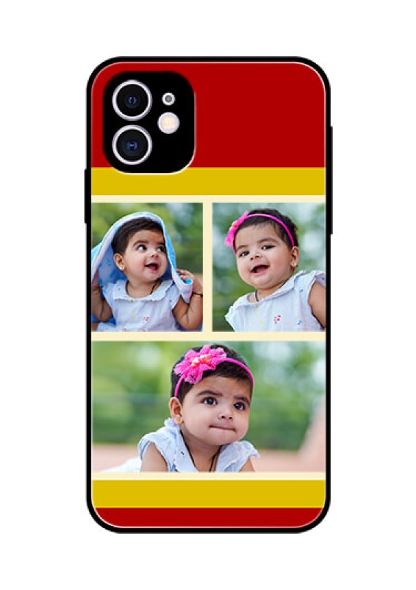 Apple iPhone 11 Custom Glass Mobile Case  - Multiple Pic Upload Design