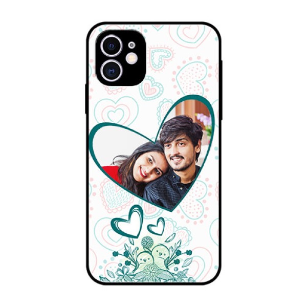 Apple iPhone 11 Photo Printing on Glass Case - Premium Couple Design Apple iPhone 11 Photo Printing on Glass Case - Premium Couple Design