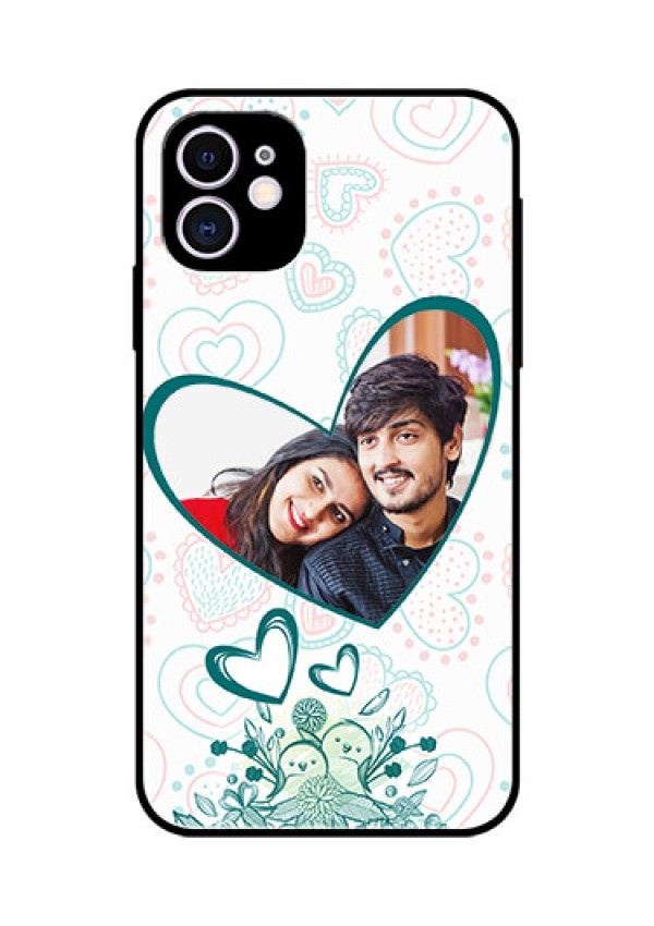 Apple iPhone 11 Photo Printing on Glass Case  - Premium Couple Design