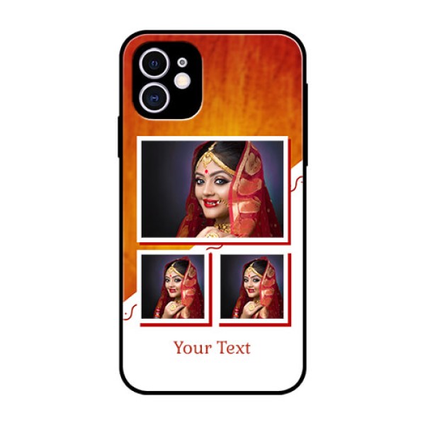 Apple iPhone 11 Custom Glass Phone Case - Wedding Memories Design Apple iPhone 11 Custom Glass Phone Case - Wedding Memories Design