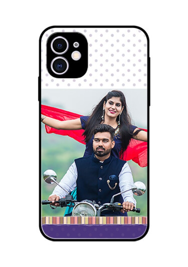 Apple iPhone 11 Photo Printing on Glass Case  - Cute Family Design