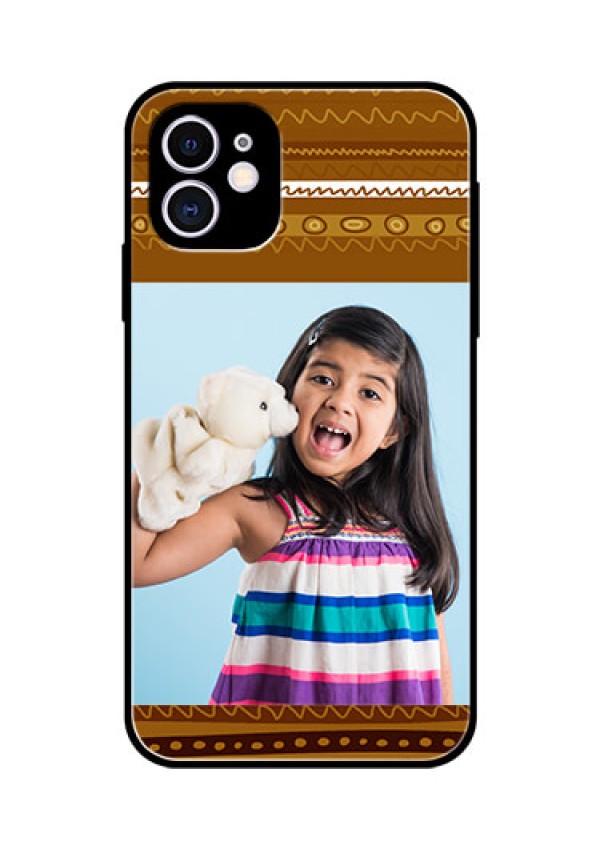 Apple iPhone 11 Custom Glass Phone Case  - Friends Picture Upload Design 