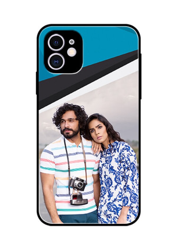 Apple iPhone 11 Photo Printing on Glass Case  - Simple Pattern Photo Upload Design