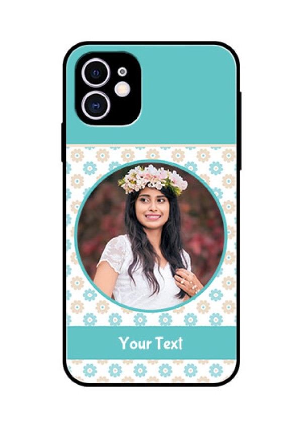 Apple iPhone 11 Custom Glass Mobile Case  - Beautiful Flowers Design