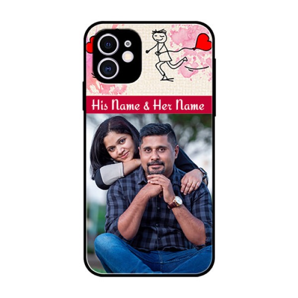 Apple iPhone 11 Photo Printing on Glass Case  - You and Me Case Design
