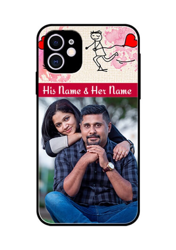 Apple iPhone 11 Photo Printing on Glass Case  - You and Me Case Design
